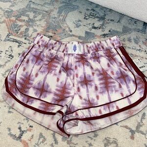 FP Free People Movement varsity blues shorts mauve pink sandstorm combo.…